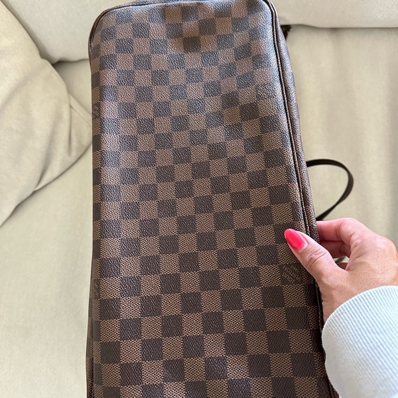 LOUIS VUITTON Neverfull GM Damier Ebene N51106 Genuine Tote Shoulder  bag - Picture 9 of 12